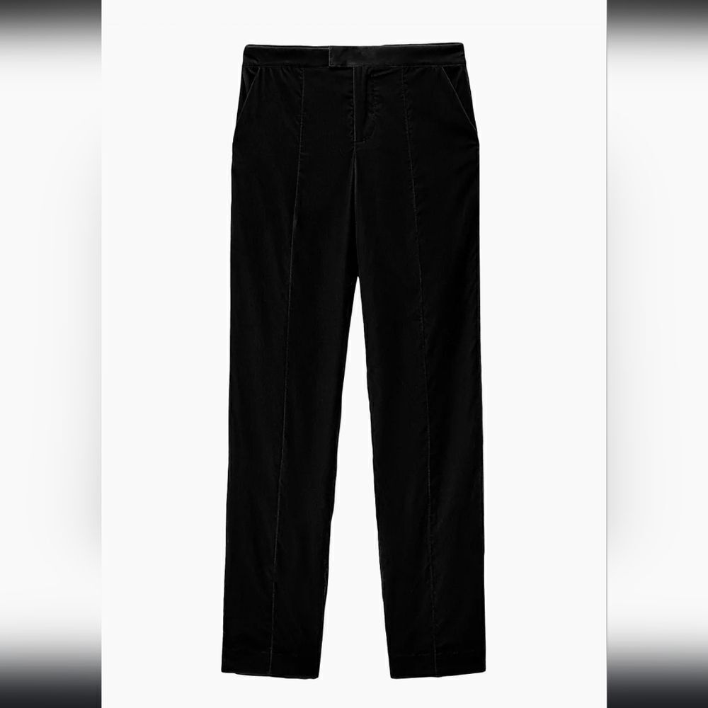 Staud Tosca trousers Pants velvet straight leg size 14 XL